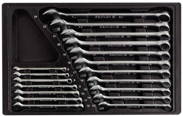 Steekringsleutelset, 18-delig, L-module