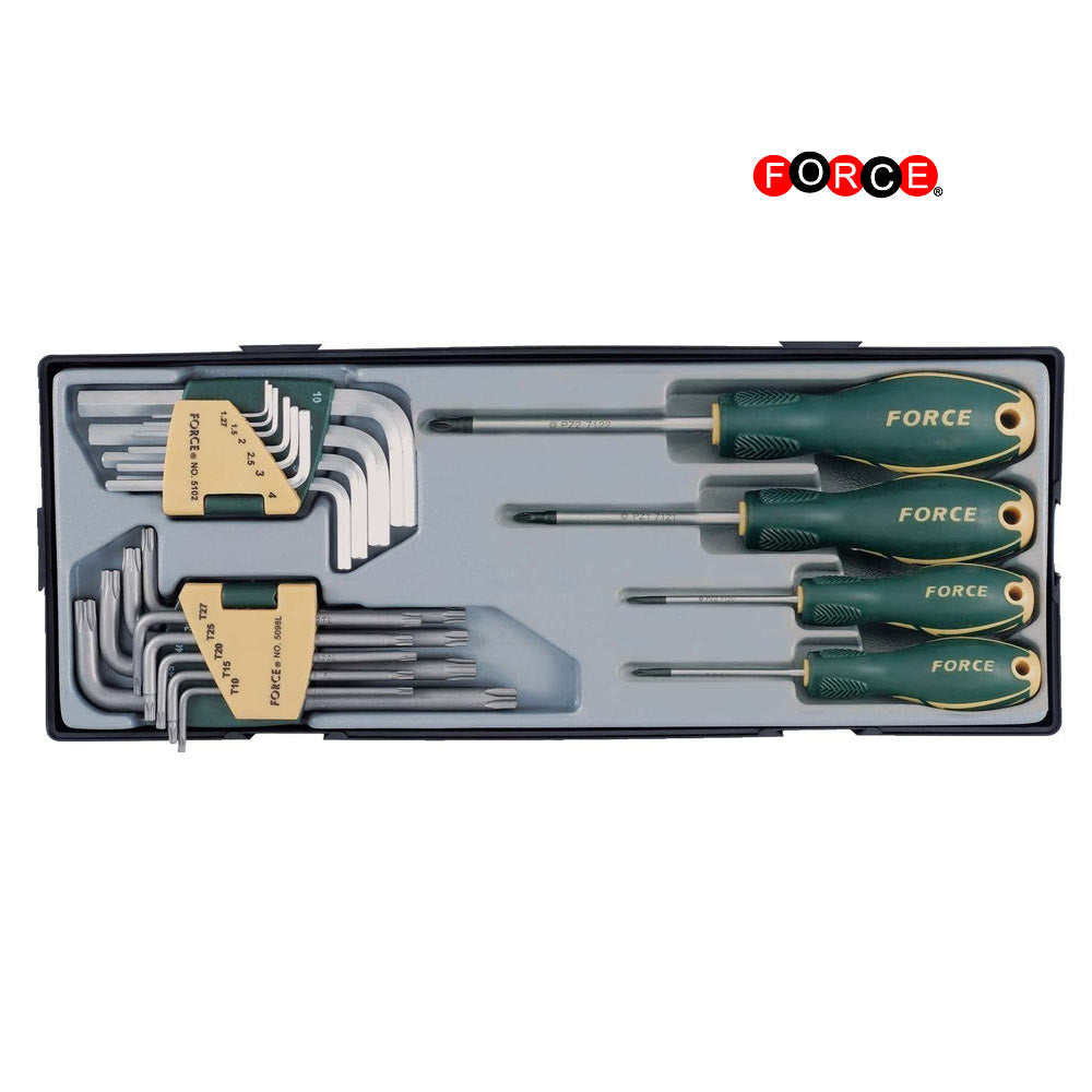 T2234L Schroevendraaier & haakse sleutel set