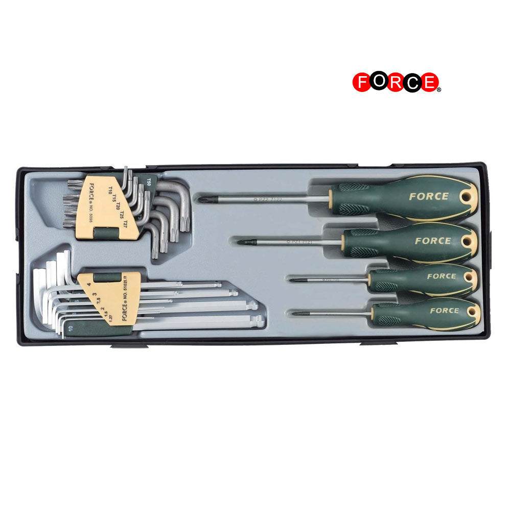 T2234LB Schroevendraaier & haakse sleutel set