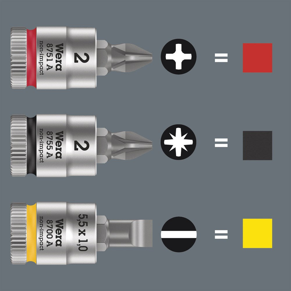 8700 A FL ZYKLOP BIT/DOP-COMBINATIE MET 1/4" AANDRIJVING , FL 1,0 X 5,5 X 28 MM-2