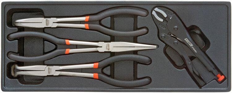 Tangenset extra lang+griptang, 4-delig, M-module
