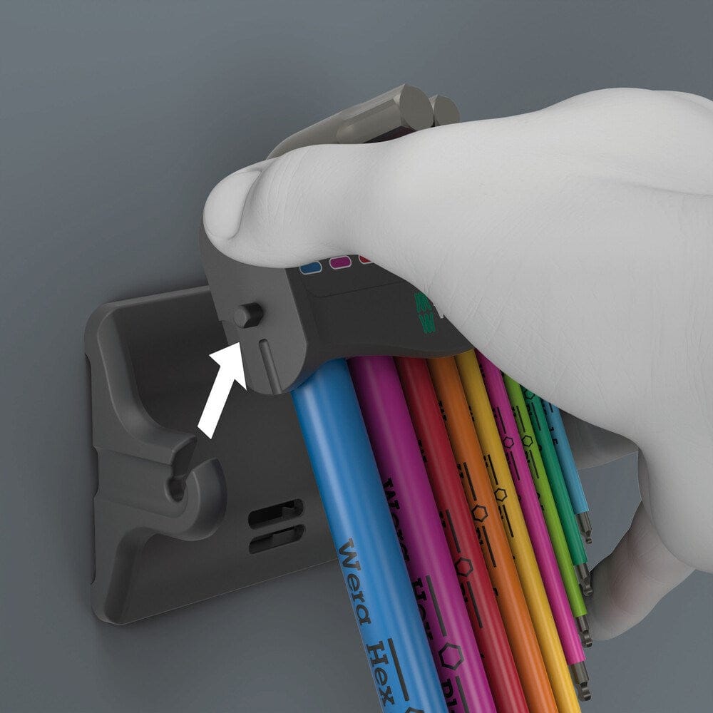 950/9 Hex-Plus Multicolour 3 Stiftsleutelset, metrisch, BlackLaser-8