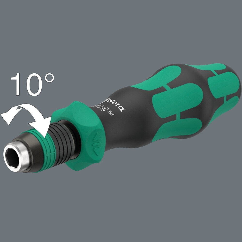 838 RA-R M bithandhouder met ratelfunctie, 1/4"-3