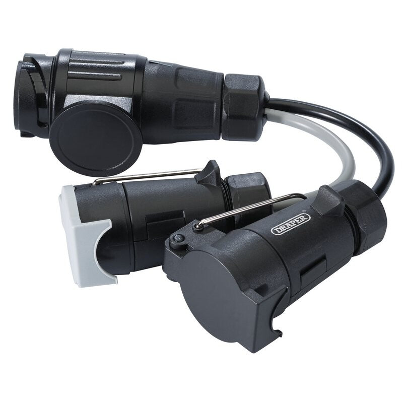 Trekhaak verloopadapter 13-polig Jaeger naar 7-polig (N-Type/S-Type)