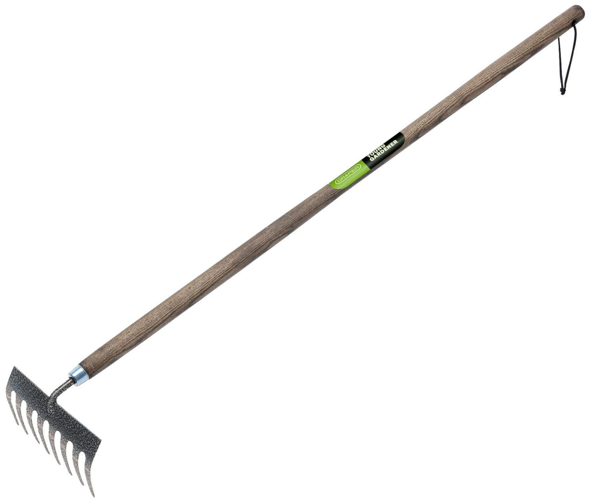 Tuinhark met lange essenhouten steel