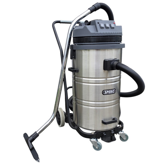 3000Watt - 80 liter RVS Vloeistofzuiger met Autostop & Wisser 80cm - 3 motoren VZ3001 `uitverkocht tot 01-09-2026``