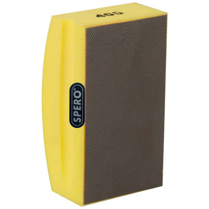 Korrel 400 Diamant handschuurblok afmetingen 58 x 92mm zacht foam