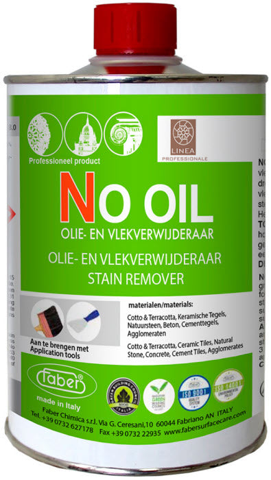 Olie- en vlekkenverwijderaar Natuursteen, Epoxy & Zuigende ondergronden No-Oil