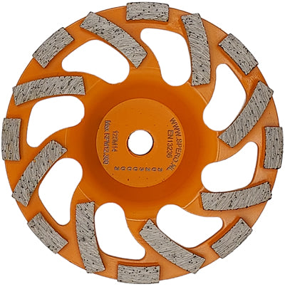 125mm Medium Epoxy Diamant Komslijpschijf Epoxy, Coating, lijm, Beton - SPERO- M14 H=40mm TBV SPHS1001B