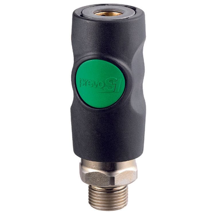 Veiligheidskoppeling 1/2" buitendr EURO (ESI - 071153) groenDeltachMZS Gereedschap
