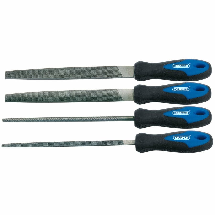 Vijl set, 200mm, 4dlgDraper ToolsMZS Gereedschap