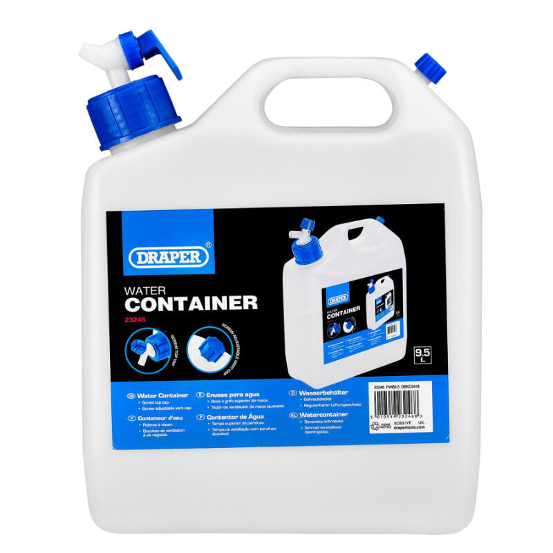 Waterkan met kraan, 9,5L