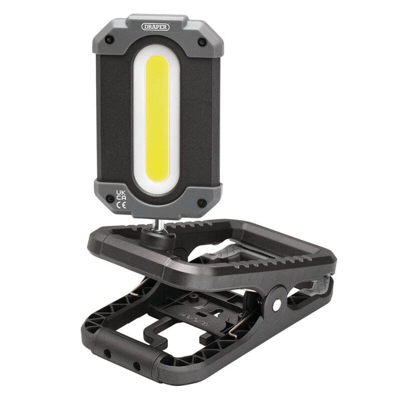 Werklamp/powerbank COB LED met klem, 10W, 1000 LumenDraper ToolsMZS Gereedschap