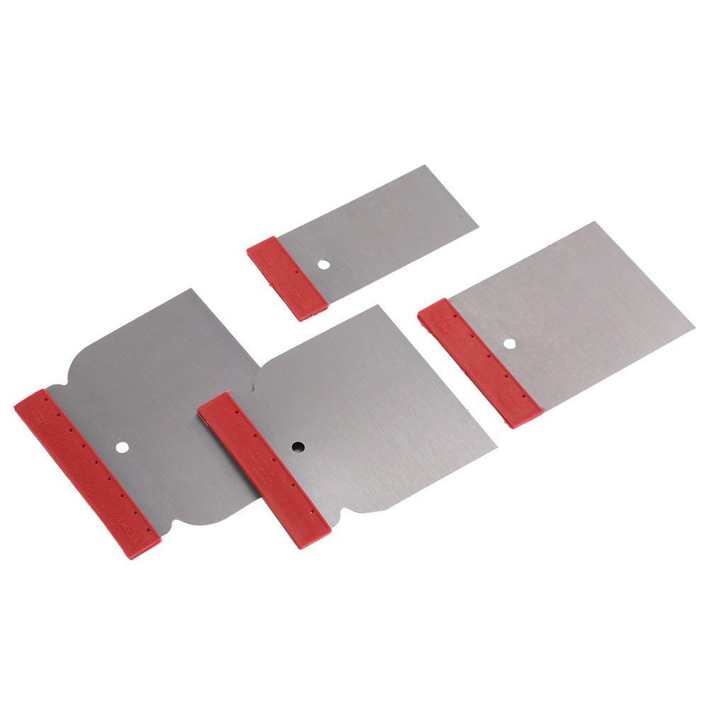 Carrosserie plamuurmessen set 4 delig