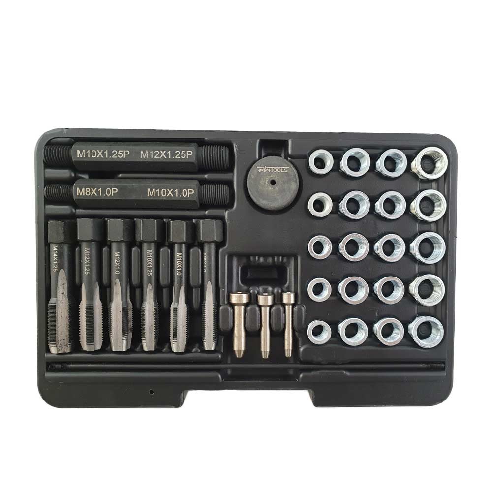 Gloeibougie schroefdraad reparatie set 31 delig