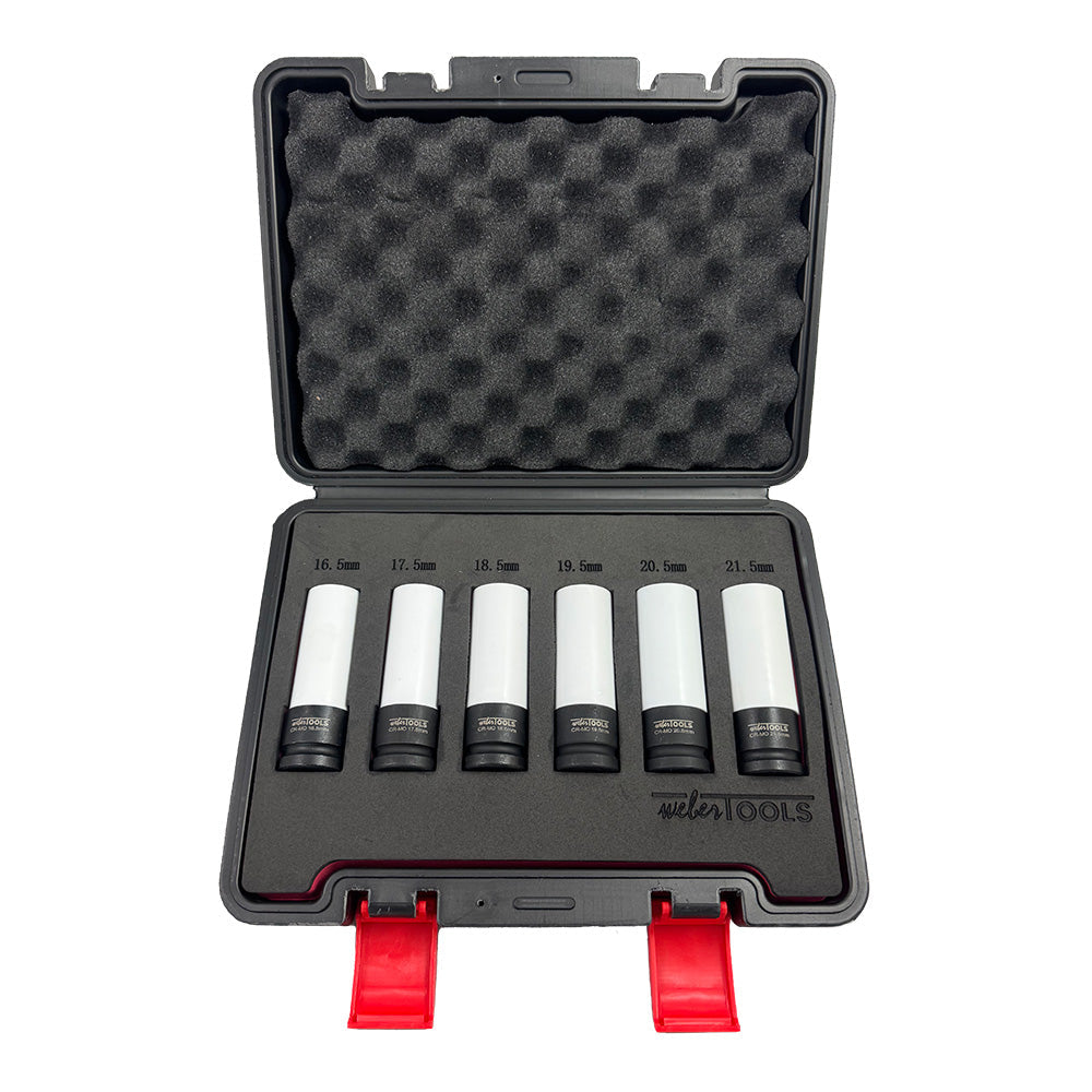 Speciale 1/2" Krachtdoppenset voor Aluminium Ford Velgen 6-delig