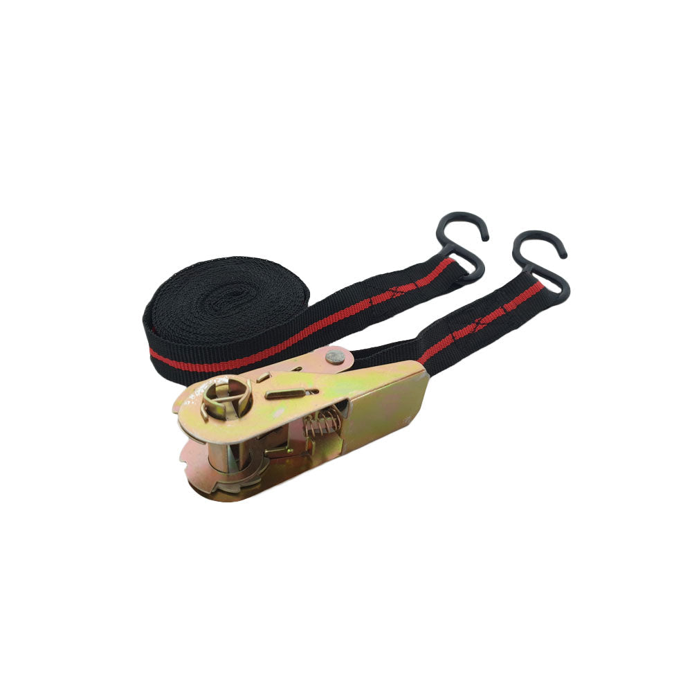 Spanband 5m x 24mm met ratel en zware haken