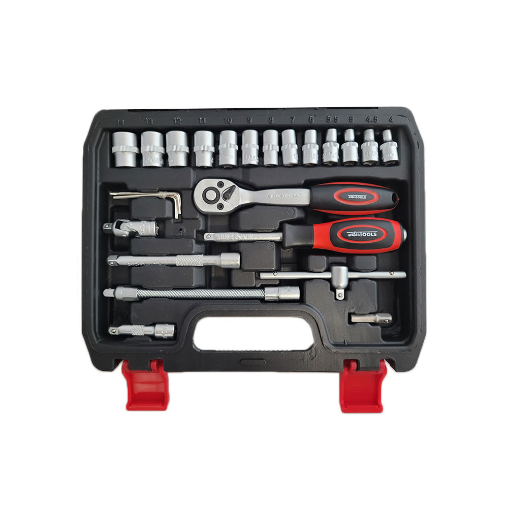 Doppenset 1/4" 46 delig