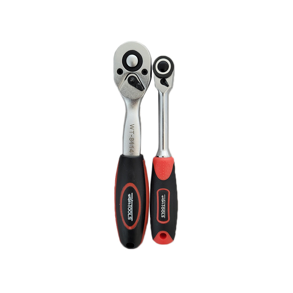 Omkeerbare ratel set voor smalle ruimtes, 1/4, 3/8 & 1/2"