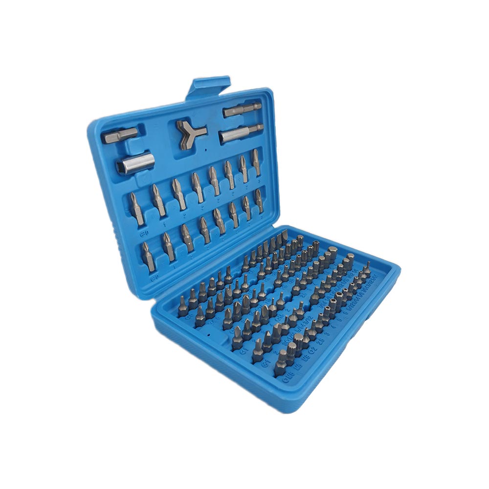 Bits set 100 delig 1/4" in opbergdoos