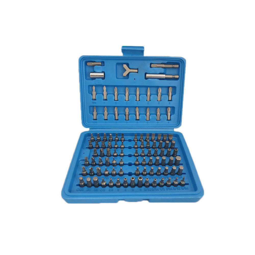 Bits set 100 delig 1/4" in opbergdoos