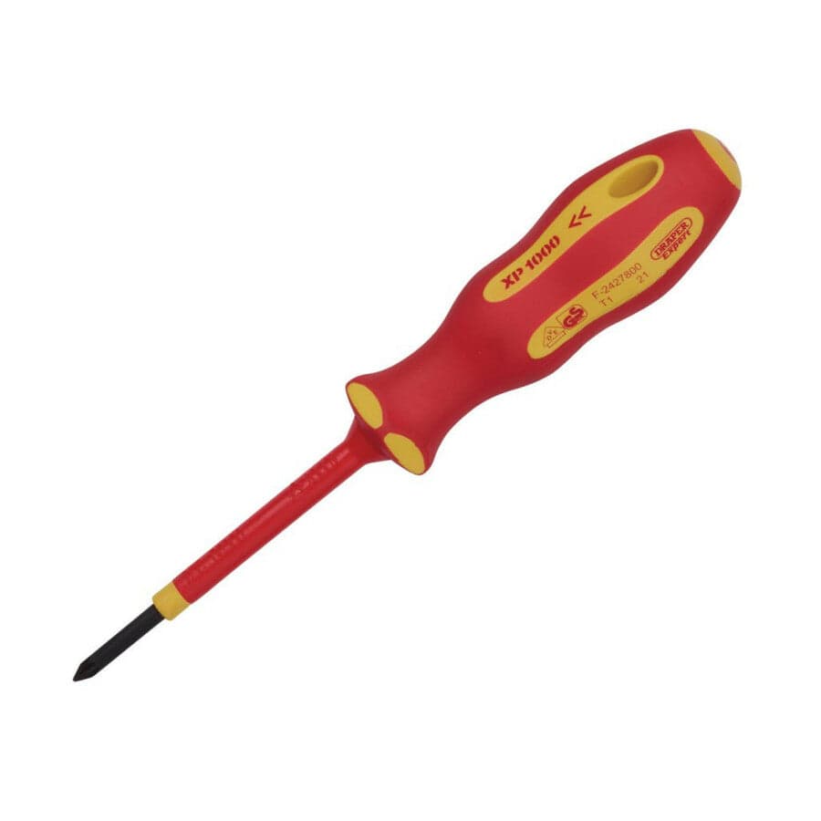 XP1000 Schroevendraaier PZ0x60mm, VDE-Draper Tools-MZS Gereedschap