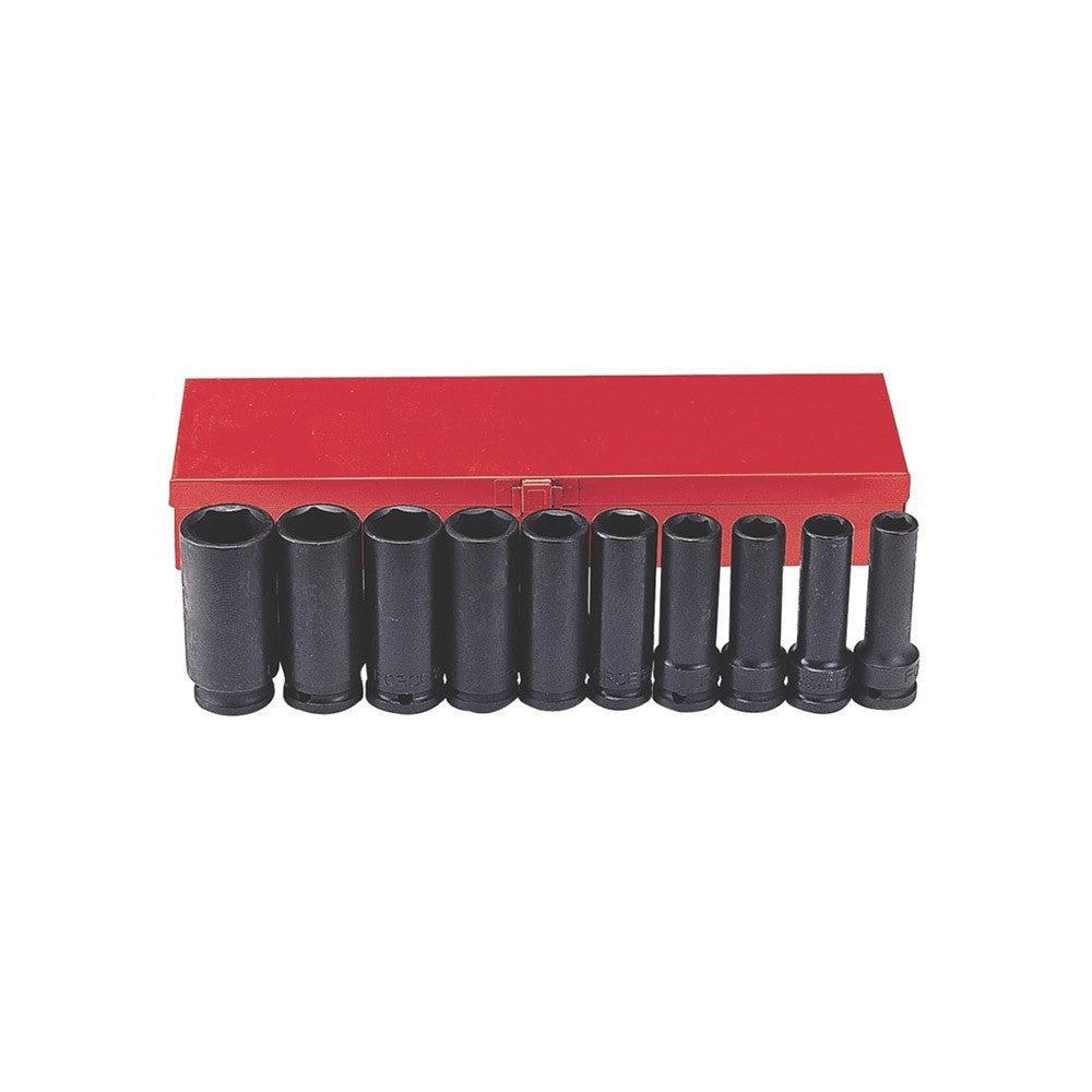10pc 1/2" Impact deep socket