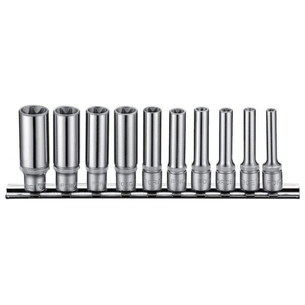 10pc 1/4" Star deep socket set