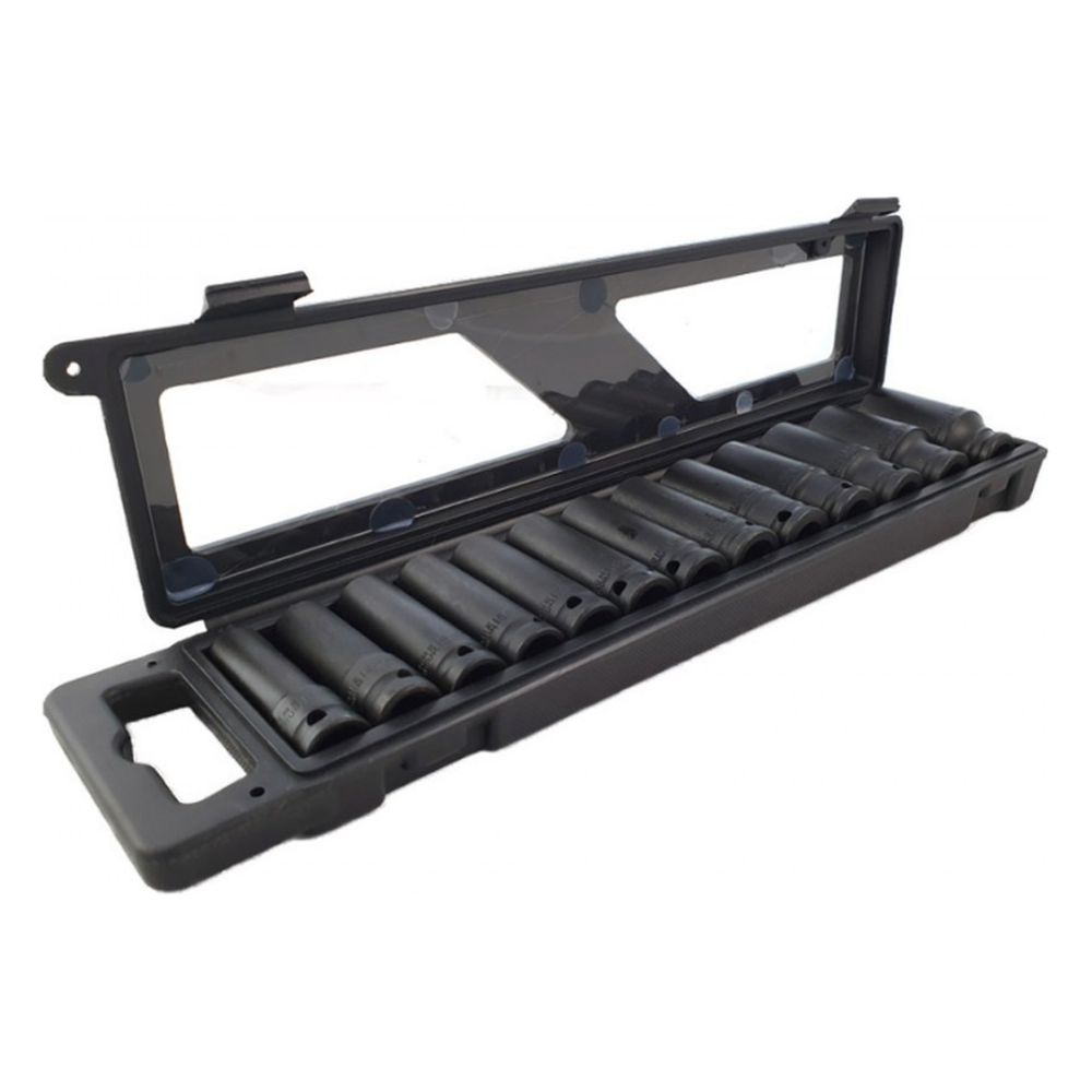 1/2'' Krachtdoppen set 12-kant 13 delig