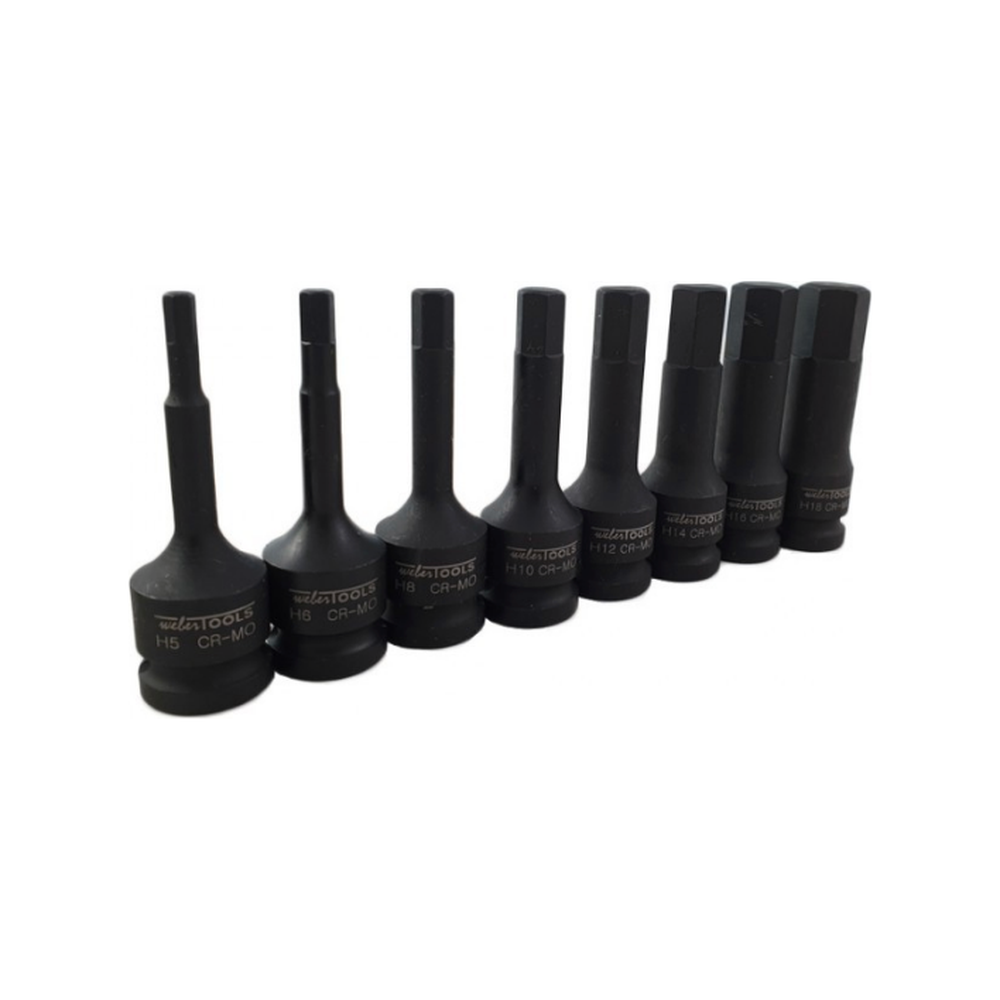 1/2'' Krachtdoppen set Inbus 8-delig