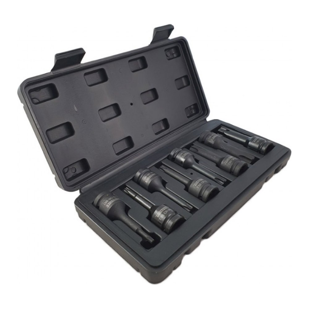 1/2'' Krachtdoppen set Torx 8-delig