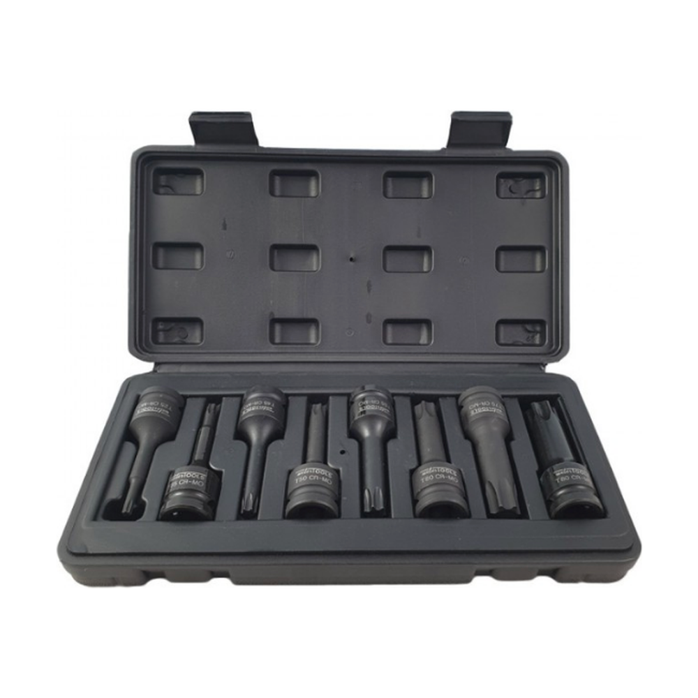 1/2'' Krachtdoppen set Torx 8-delig