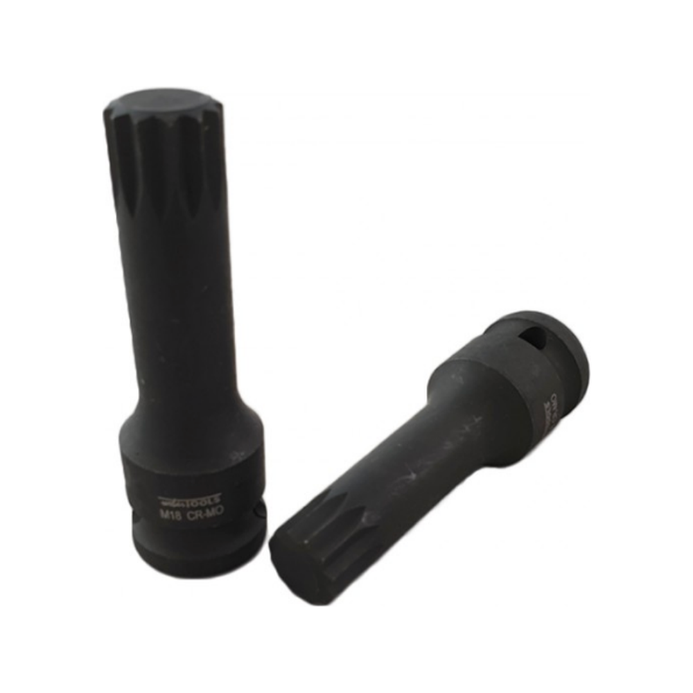 1/2'' Krachtdoppen set spline 8-delig