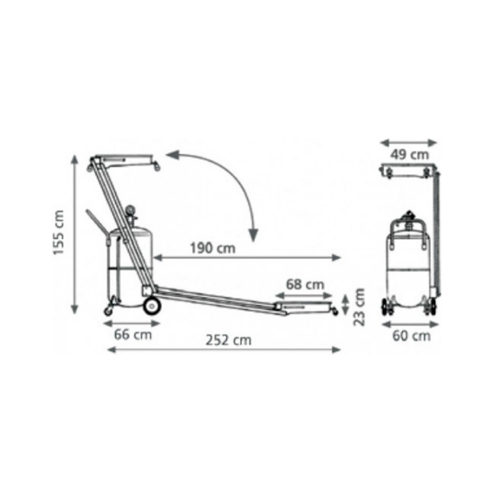 120L Oil Suction Drainer Pant. Trucks