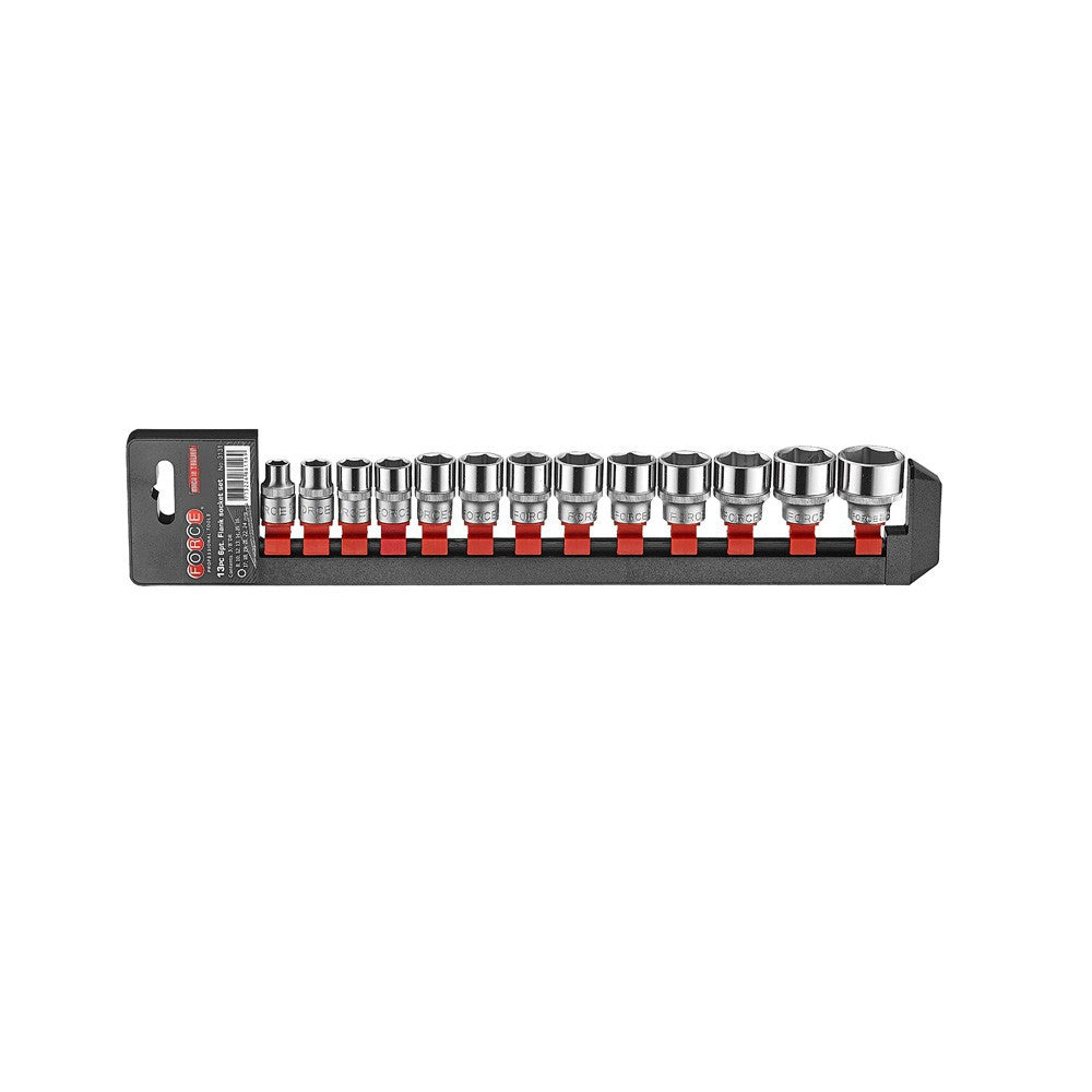 13pc 3/8"DR. 6pt. Flank socket set