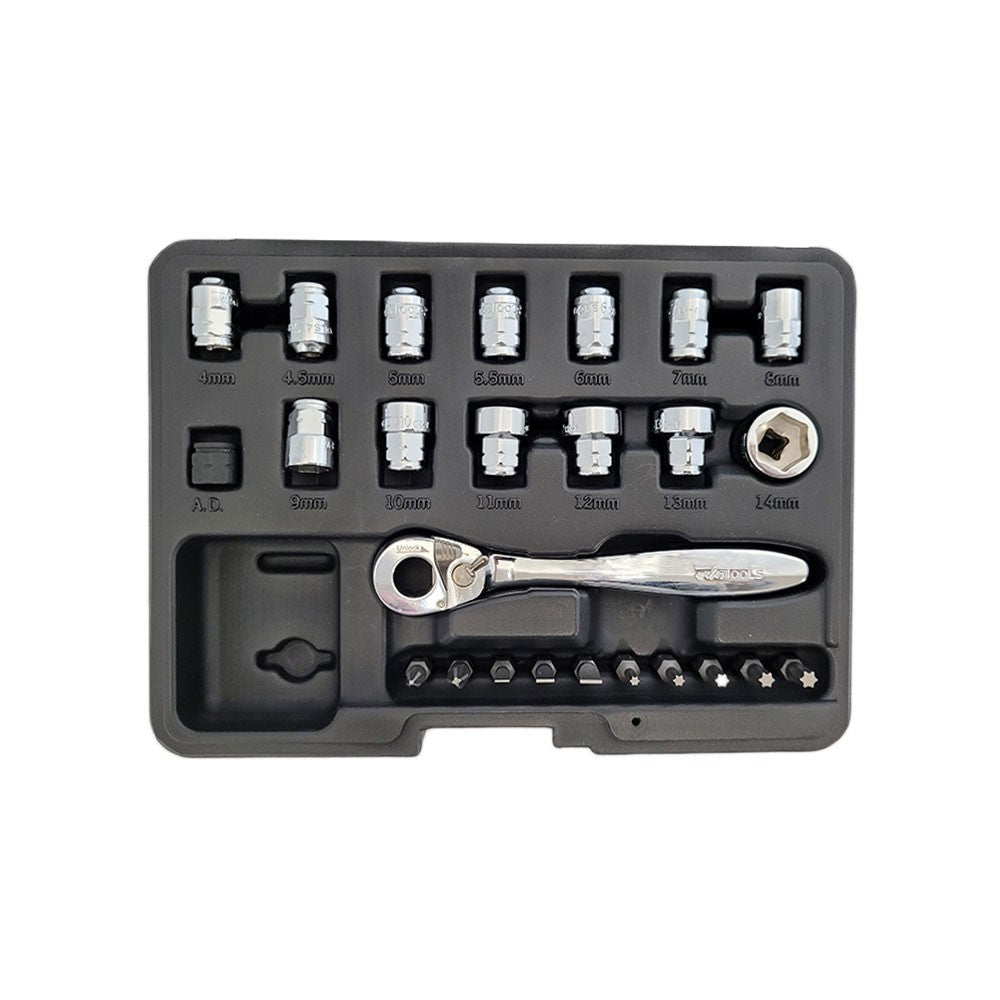 1/4'' Doppenset 25-delig