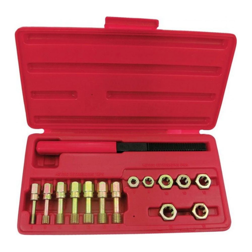 15pc Metric rethreader set