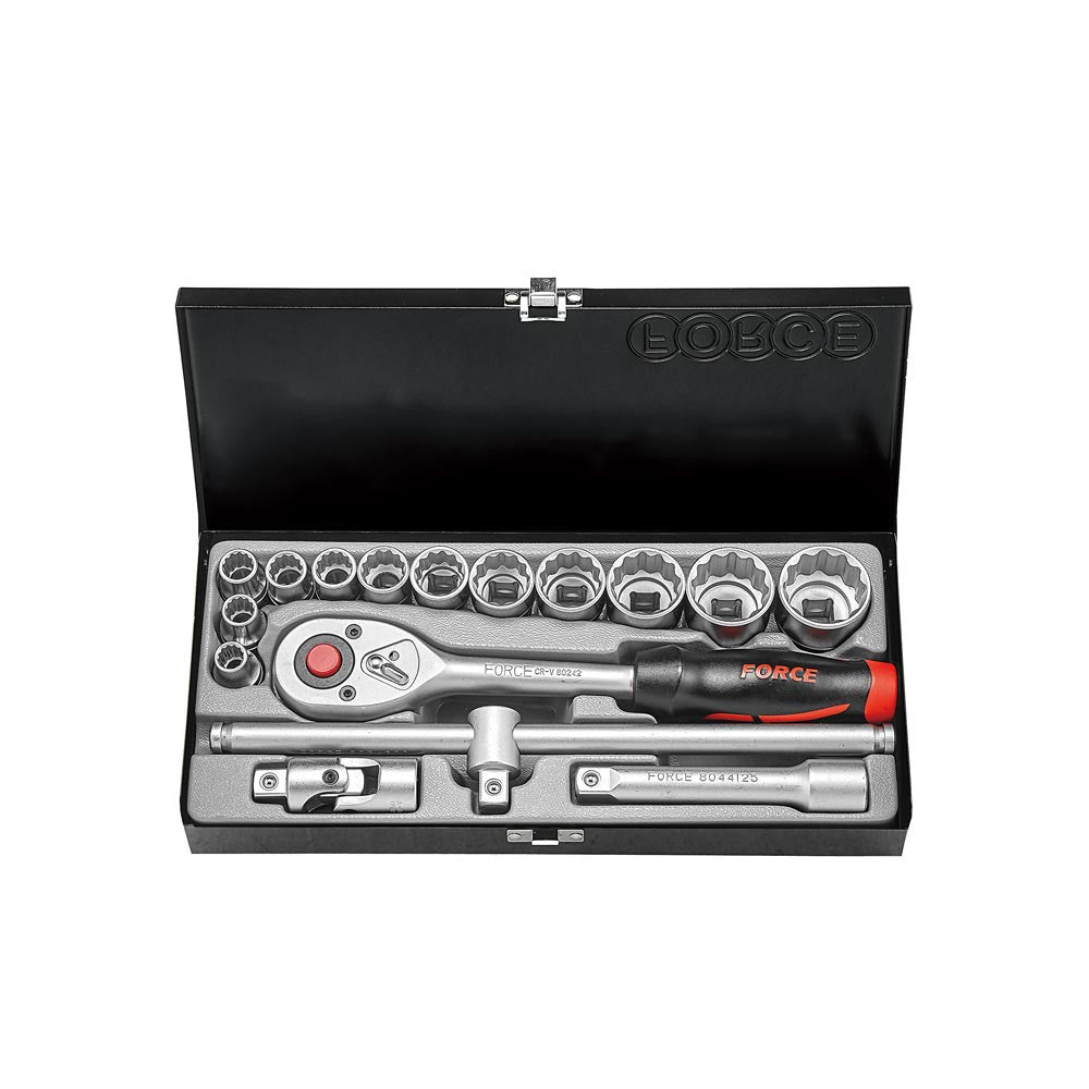 16pc 1/2" Socket set