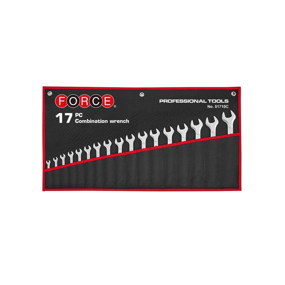 17pc Combination wrench set