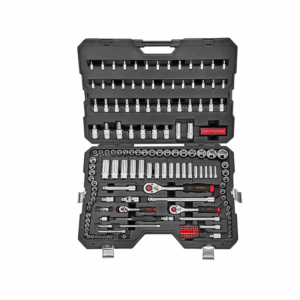 180pc 1/4" & 3/8" & 1/2" Socket combination set
