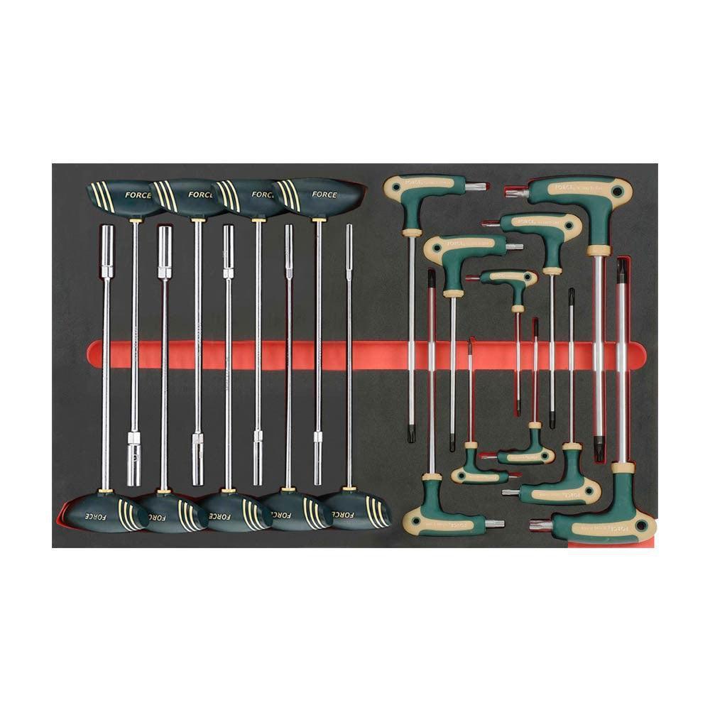 19-delig Torx met gat grip key & torx sleutel T-handgreepset (EVA)