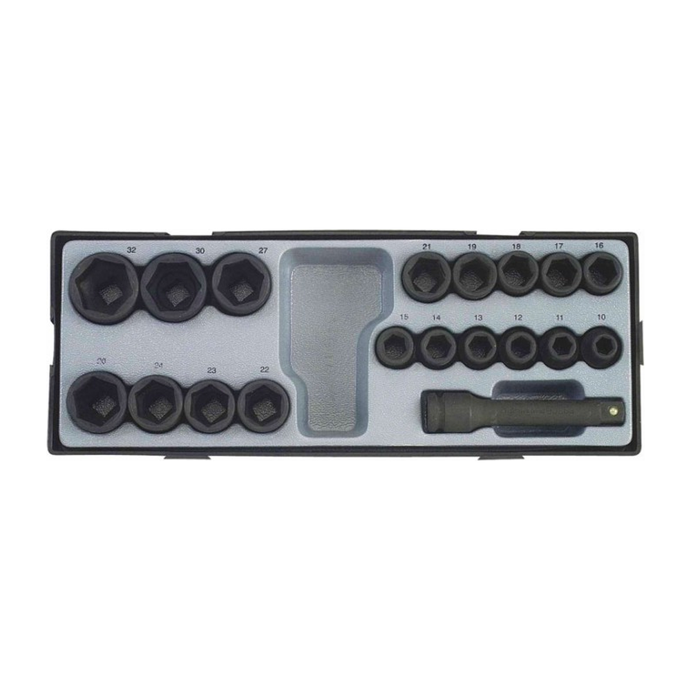 19pc 1/2" Impact socket