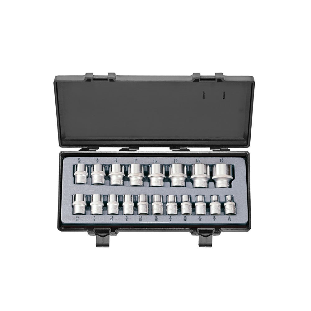 19pc 1/2" Socket set (SAE)
