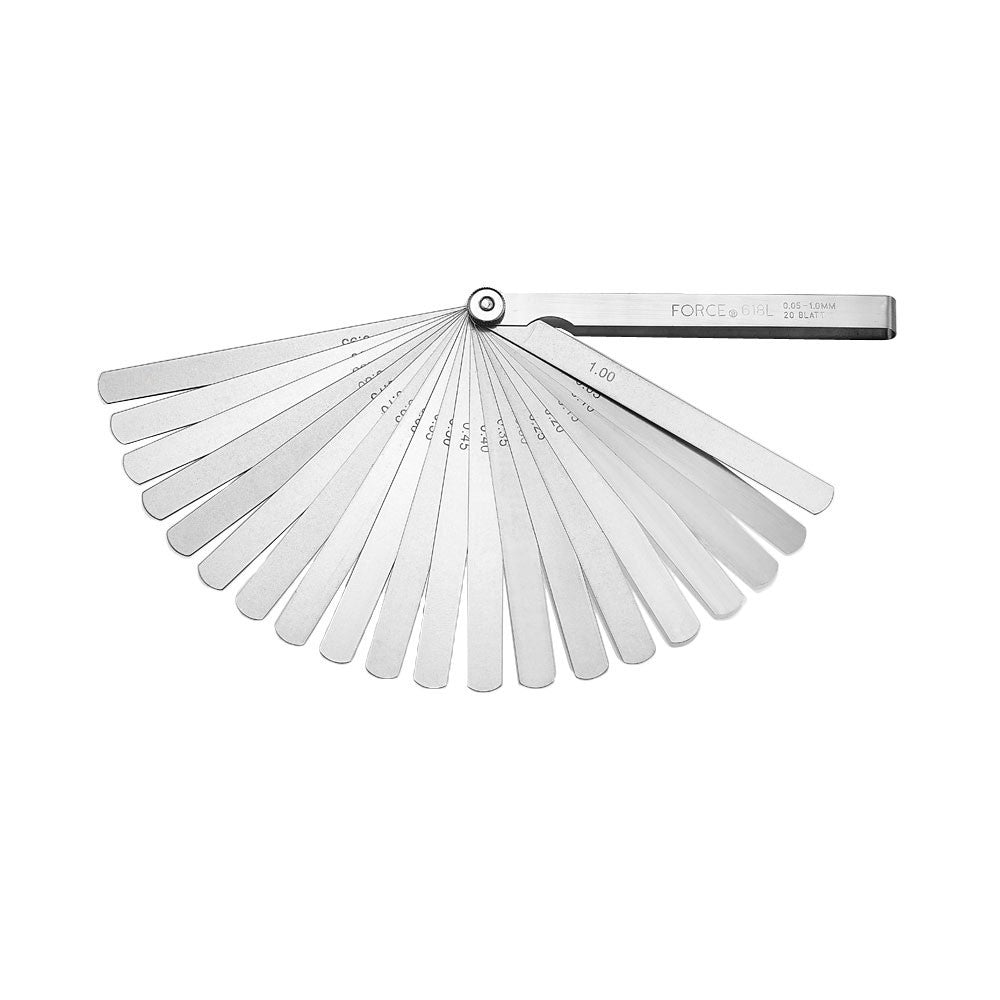 20pcs Long feeler gauge 150mmL (rounded-rectangle-shaped)