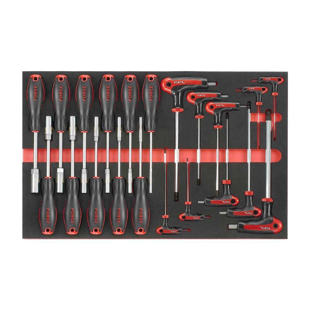 21-delige zeskantmoersleutelset en zeskant-kogelsleutelset (EVA)