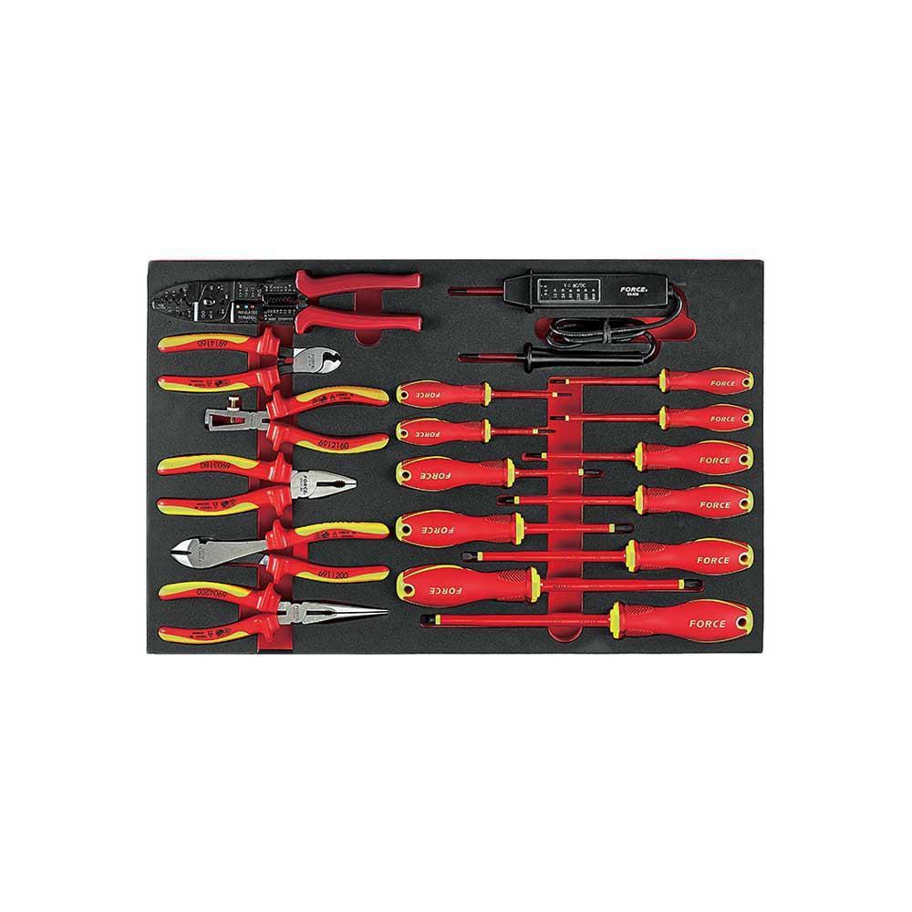 Red 8-drawer trolleys with 233pcs tools (OnDemand EVA)