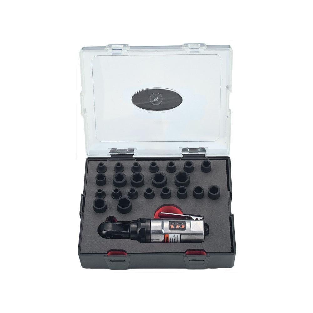 23pc 1/4" 6pt. Flank impact socket (S&M)