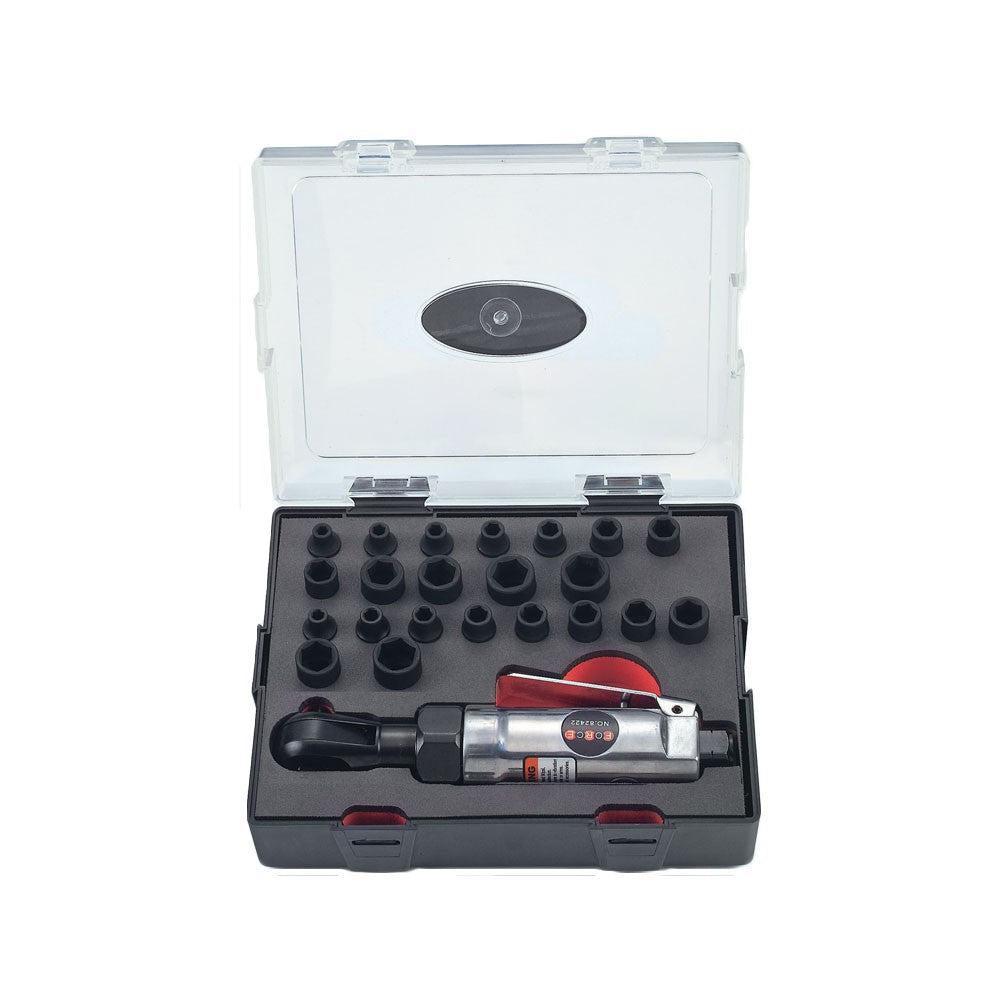 23pc 1/4" 6pt. Flank impact socket (S&M)