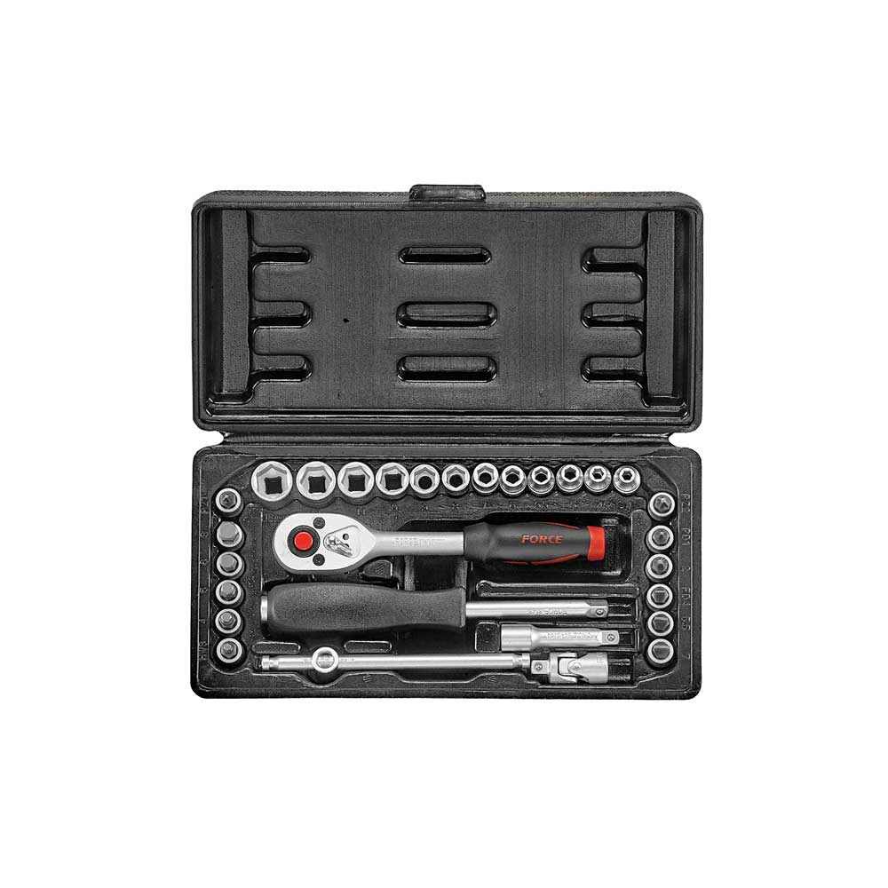 29pc 1/4" 12pt. Flank Socket set