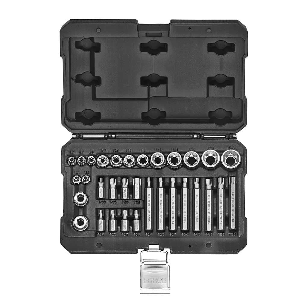 32pc Star socket and torx bit set